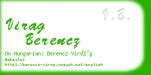 virag berencz business card